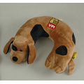 Kid's Brown Dog Neck Travel Pillow